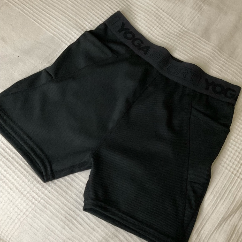 Black biker shorts